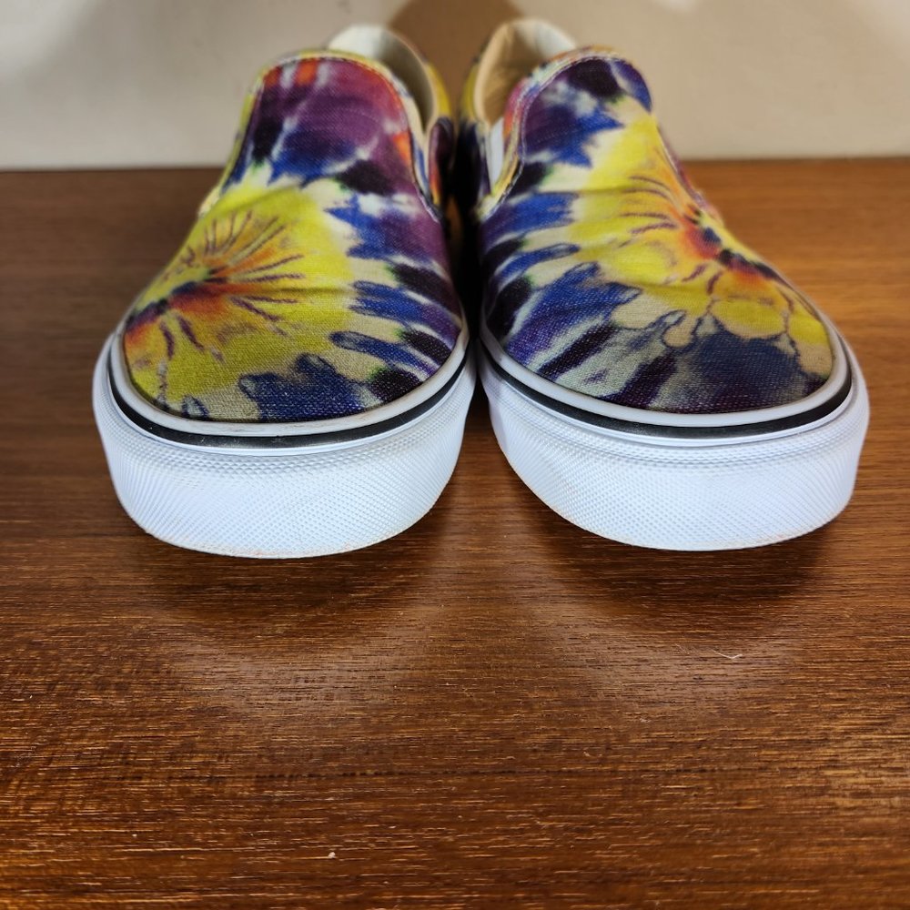 VANS Classic Slip-on Canvas Tie Dye Multi-Color Men (8.5)/ Women (10.0) - Picture 3 of 11